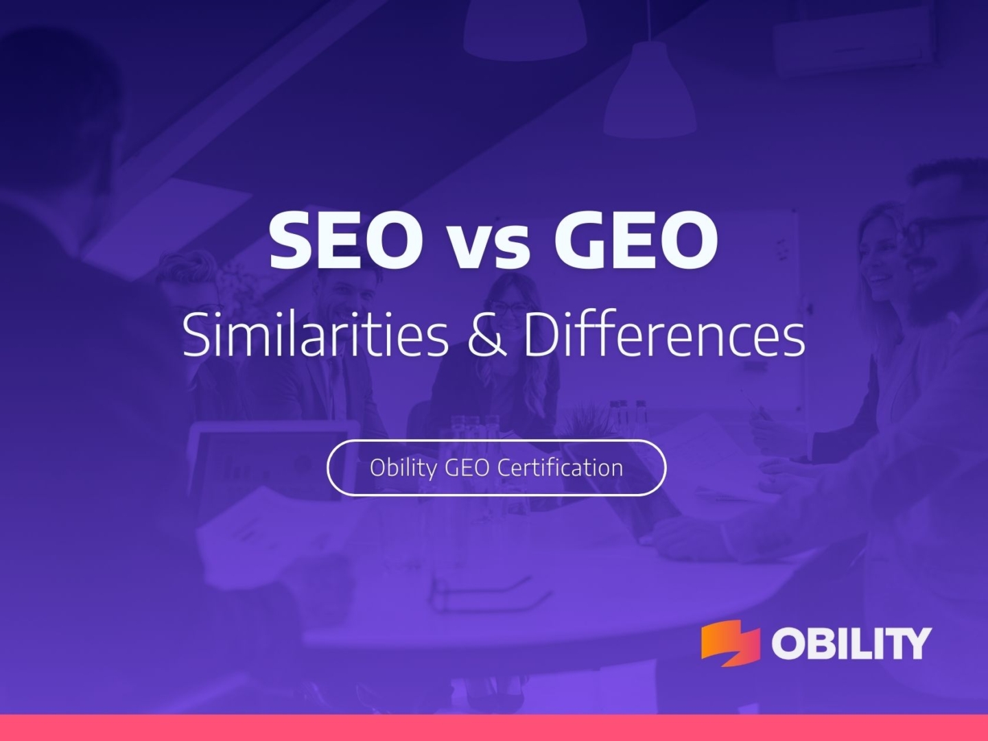 GEO Certification | Obility B2B
