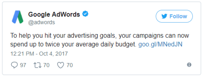 adwords tweet