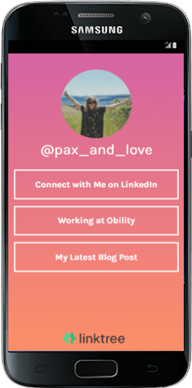 Linktree Instagram Example