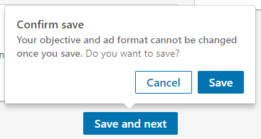 Save campaign button