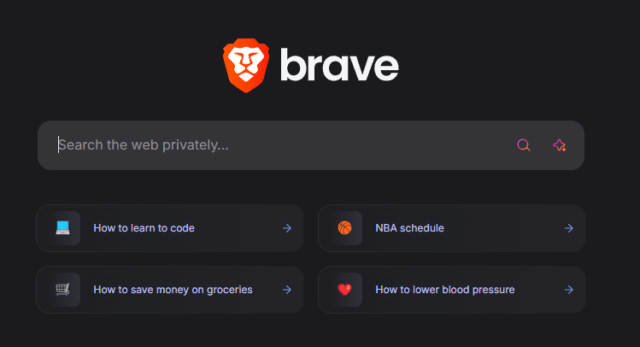 brave search